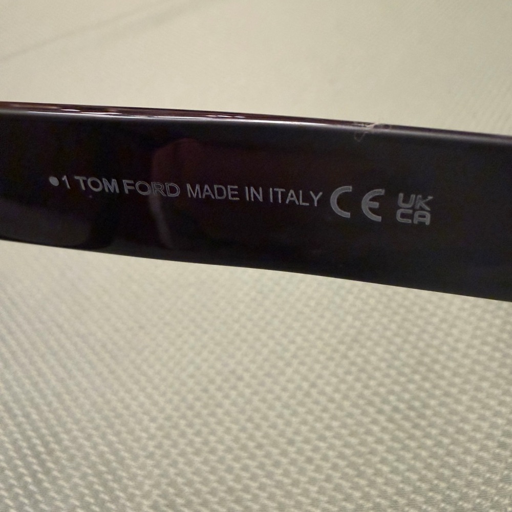 Tom Ford Black Glasses with Gold Accents - Picture 4 of 8